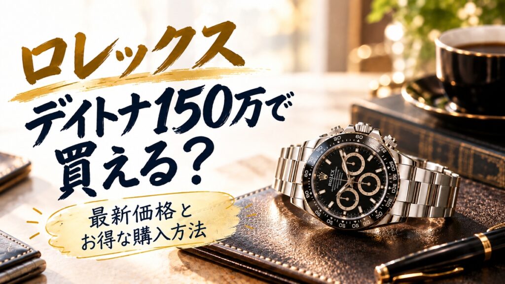 ロレックスのデイトナは150万円で買える？中古価格と必要予算