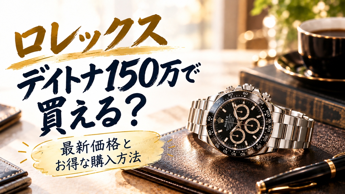 ロレックスのデイトナは150万円で買える？中古価格と必要予算