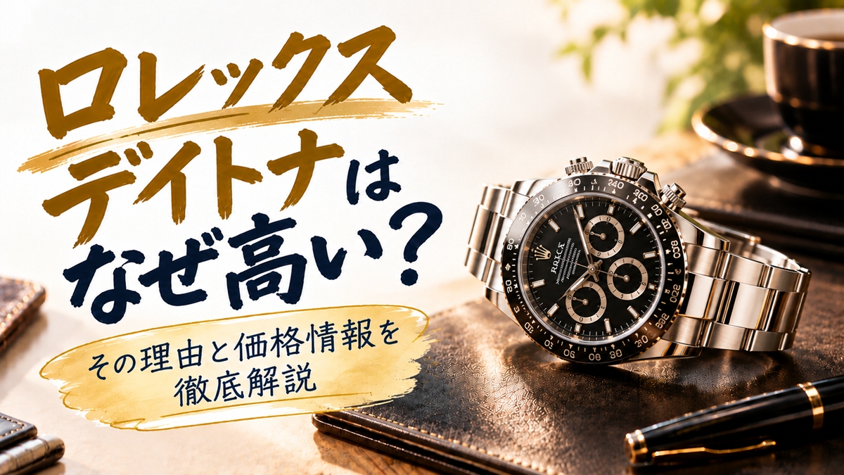 ロレックスのデイトナはなぜ高い？高すぎると感じたら