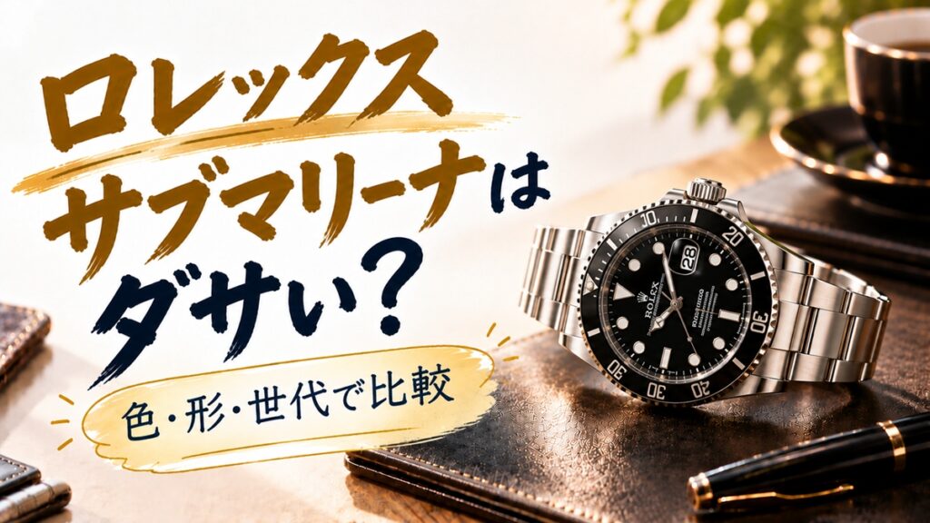 ロレックス サブマリーナはダサい？色・形・世代で比較