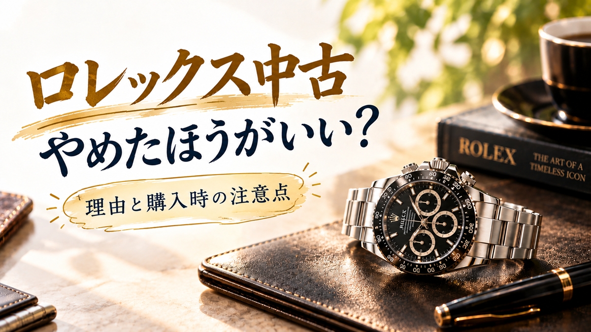 ロレックスの中古はやめたほうがいい？買う前に見たい条件